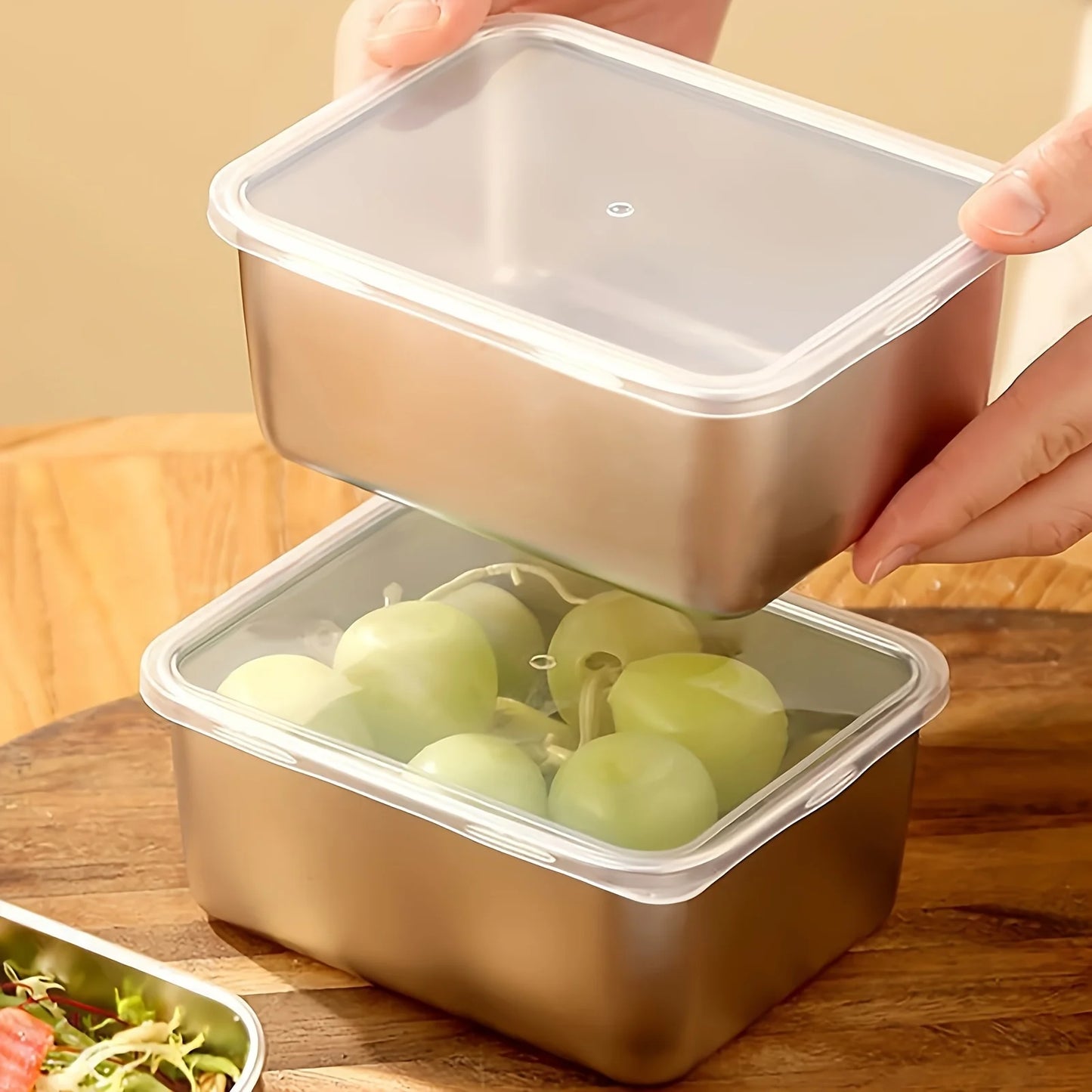 Matlådor i Rostfritt Stål 6-pack – Läckagesäkra & Stapelbara