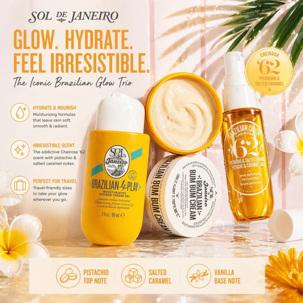 Sol de Janeiro Reseset – Duschgel, Kroppskräm & Body Mist
