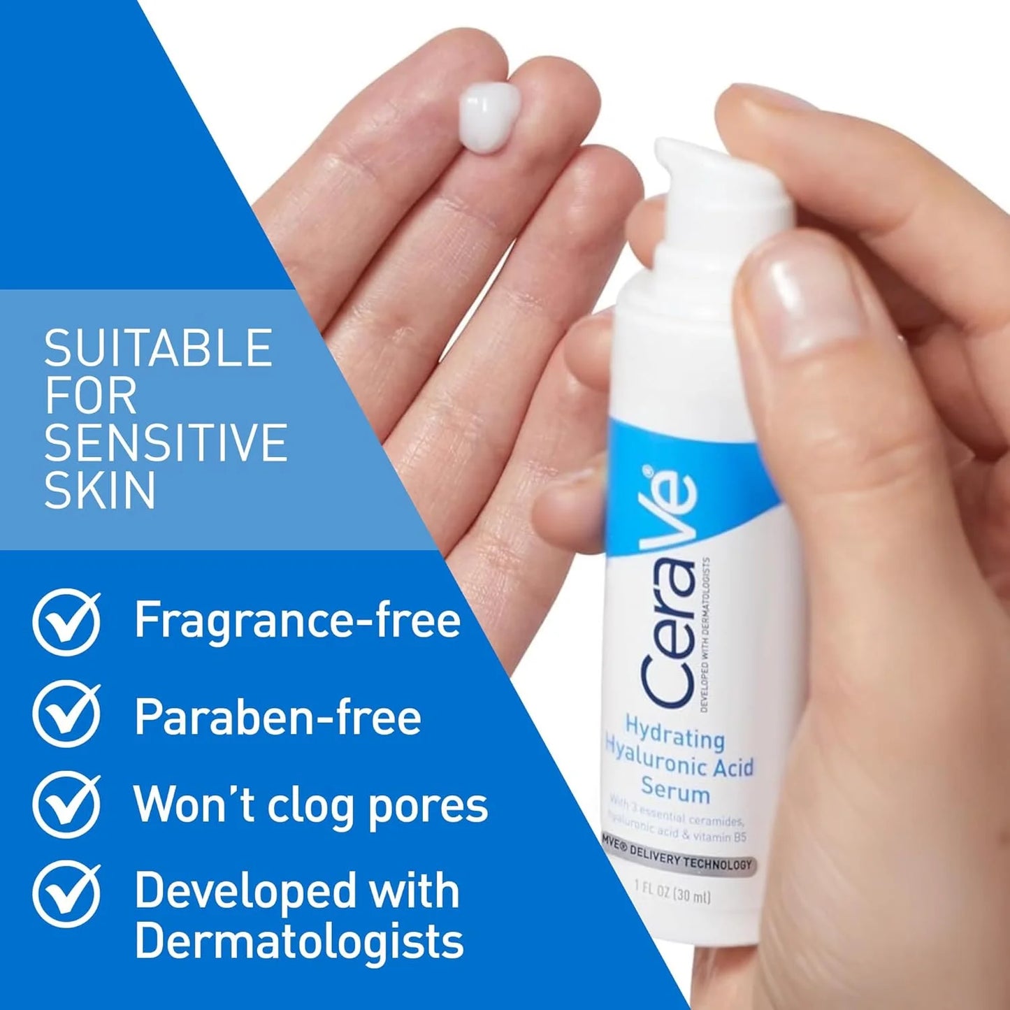 CeraVe Hyaluronsyraserum med Vitamin B5 & Ceramider