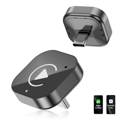 USB-C CarPlay Dongle 2-i-1 – Trådlös CarPlay & Android Auto