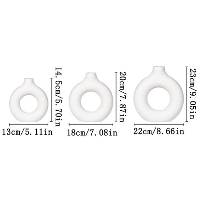 Blomvas i Minimalistisk Design, Modern – Svart eller Vit