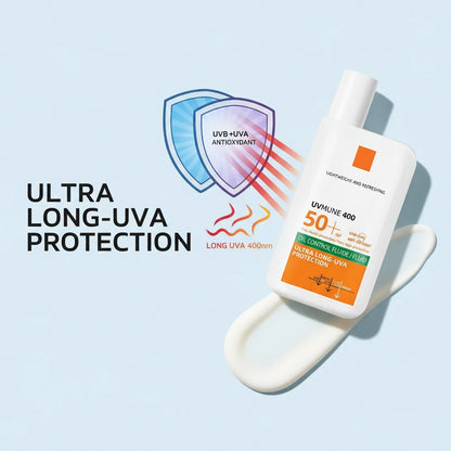 Solskydd SPF50+ – Lätt & Icke-fettande för Ansikte & Kropp