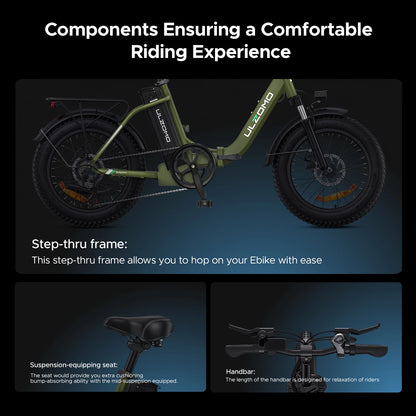 ENGWE Dolphin Hopfällbar Elcykel 250W – 89 km Räckvidd