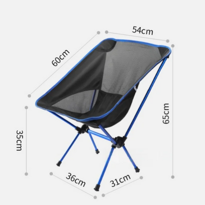 Hopfällbar Campingstol i Aluminium – Lätt & Bärbar