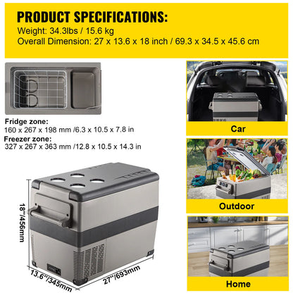 Portabel Kompressorkylare – 15 till 55 liter