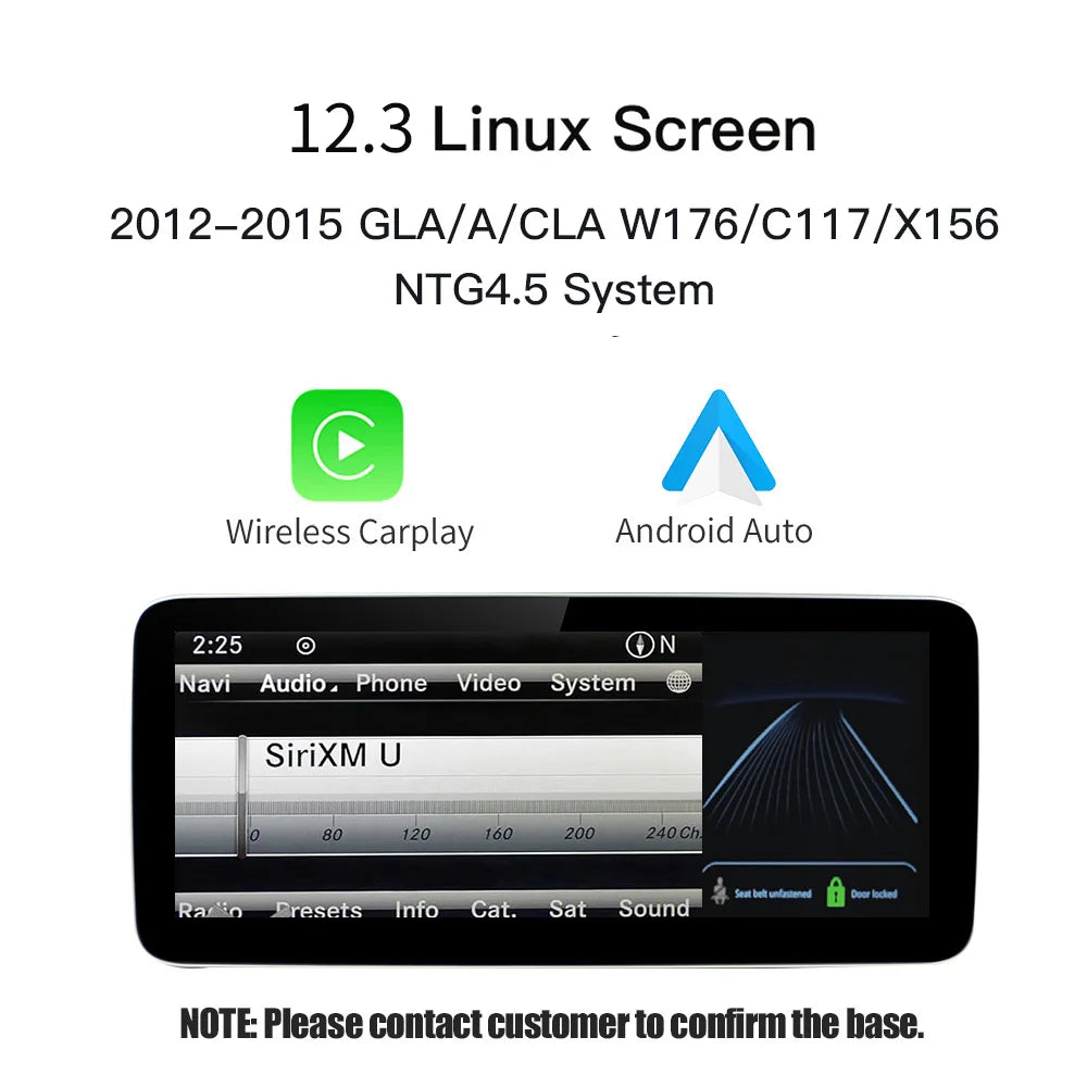 Mercedes-Benz Infotainmentskärm – CarPlay & Android Auto, 10,25" eller 12,3"