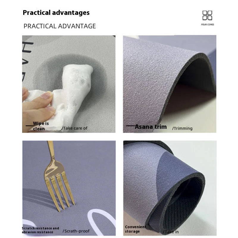 Köksmattor 2-pack – Halkfria & Vattenabsorberande