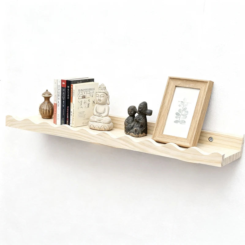 Flytande Vägghydlla i Massivt Furu – Boho & Minimalistisk Design