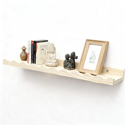 Flytande Vägghydlla i Massivt Furu – Boho & Minimalistisk Design