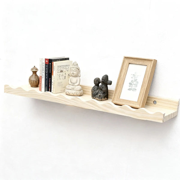 Flytande Vägghydlla i Massivt Furu – Boho & Minimalistisk Design