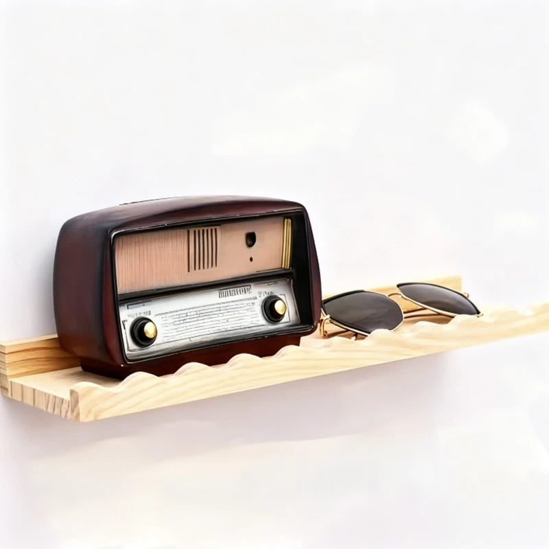 Flytande Vägghydlla i Massivt Furu – Boho & Minimalistisk Design