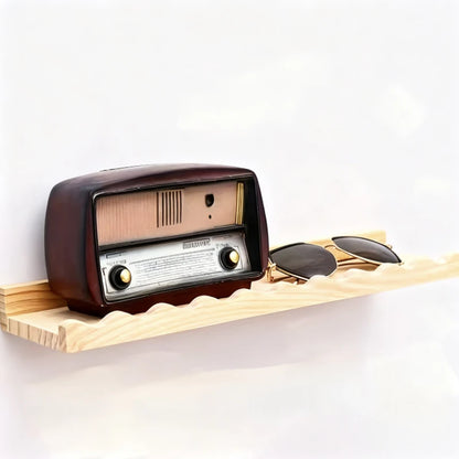 Flytande Vägghydlla i Massivt Furu – Boho & Minimalistisk Design