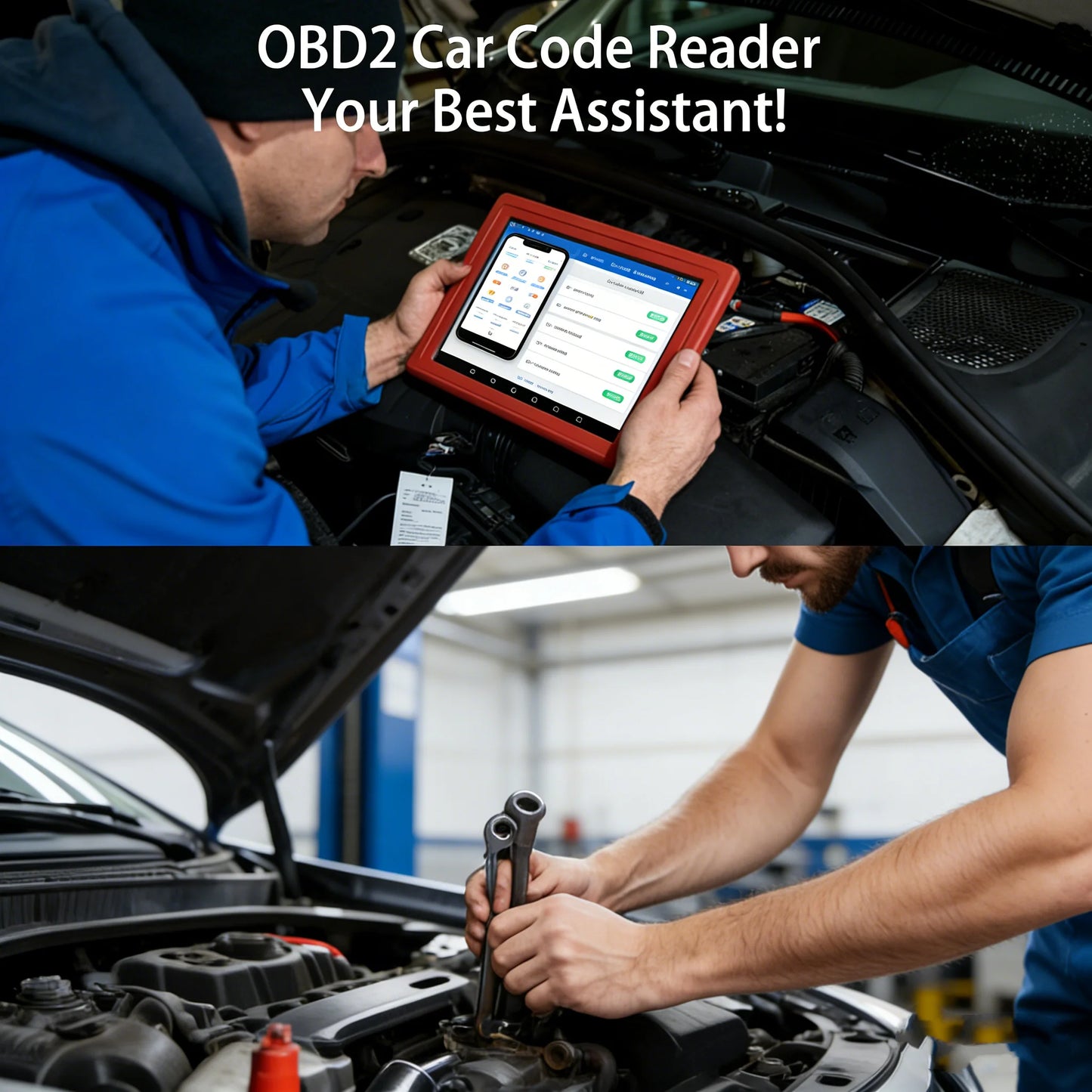 OBD2 Bluetooth 5.0 Scanner – Felkodsläsare för Android & iOS