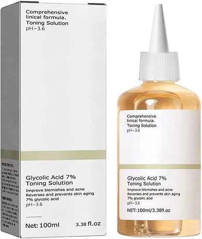 Glykolsyra Toner 7% – Exfolierande Ansiktsvatten 100 ml