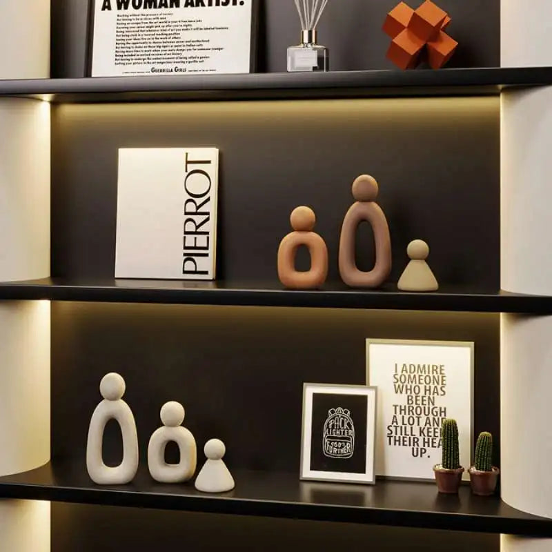 Familjeskulptur i Resin – Modern Heminredning