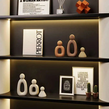 Familjeskulptur i Resin – Modern Heminredning